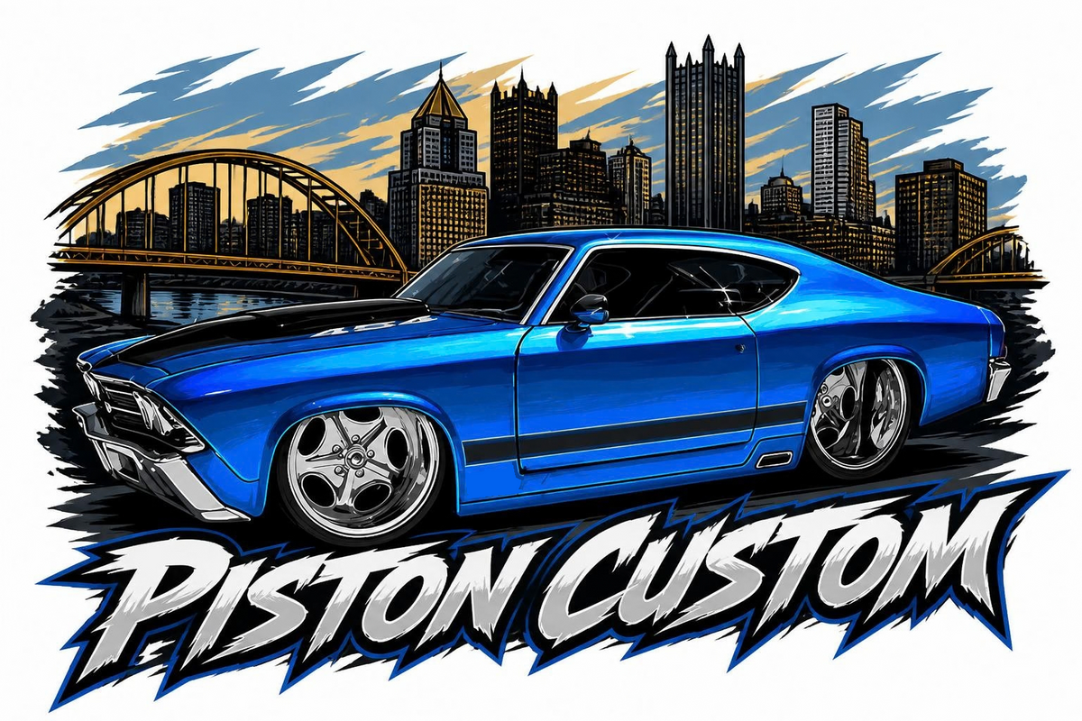 T-shirt Piston Custom – Pittsburgh Chevelle