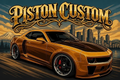 T-shirt Piston Custom – camaro seattle gold
