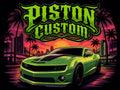 T-shirt Piston Custom – Green Venom