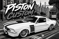 T-shirt Piston Custom – White Stallion SF