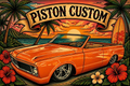 T-shirt Piston Custom – Tropical Ride
