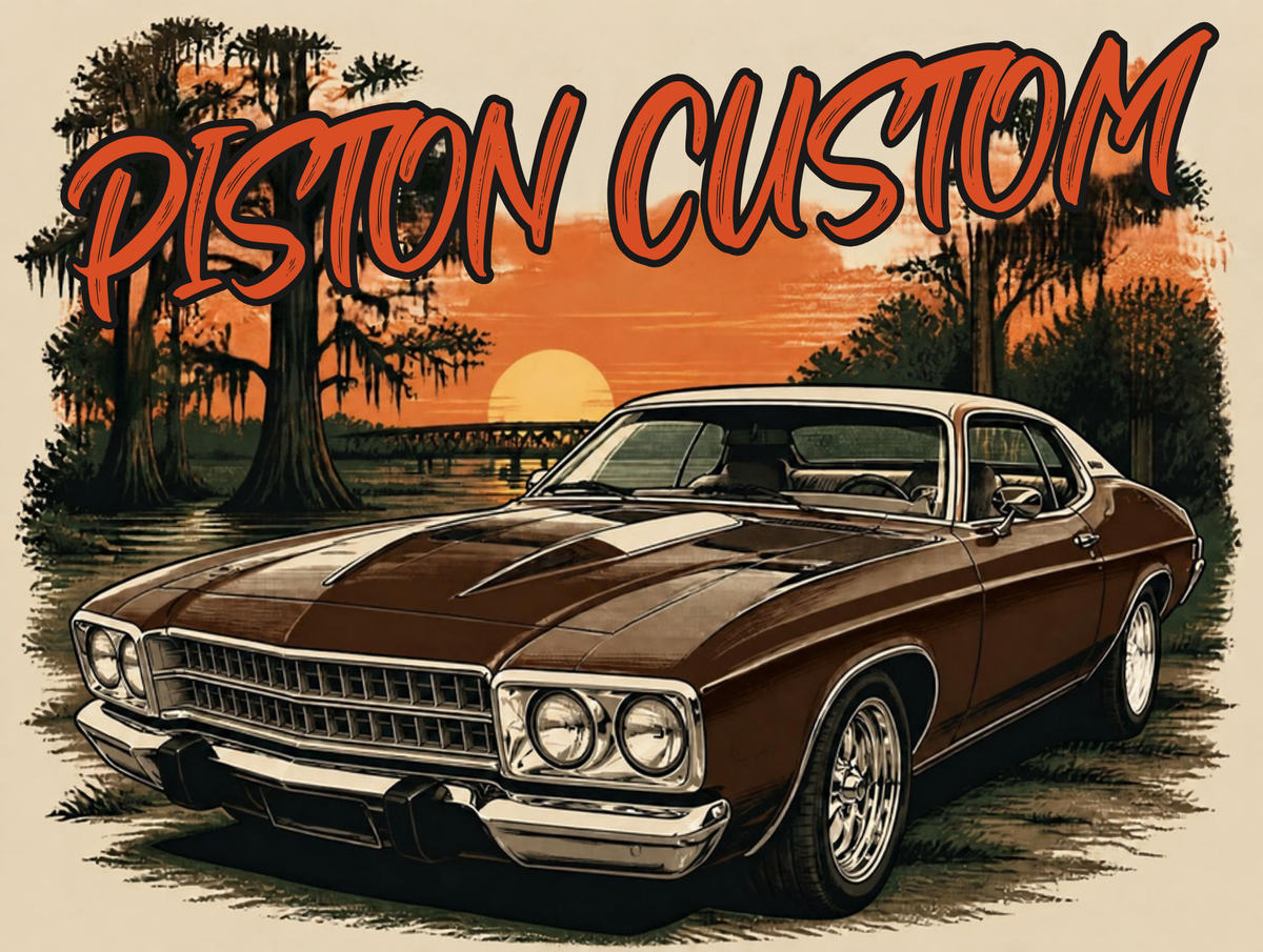 T-shirt Piston Custom – Brown Stallion